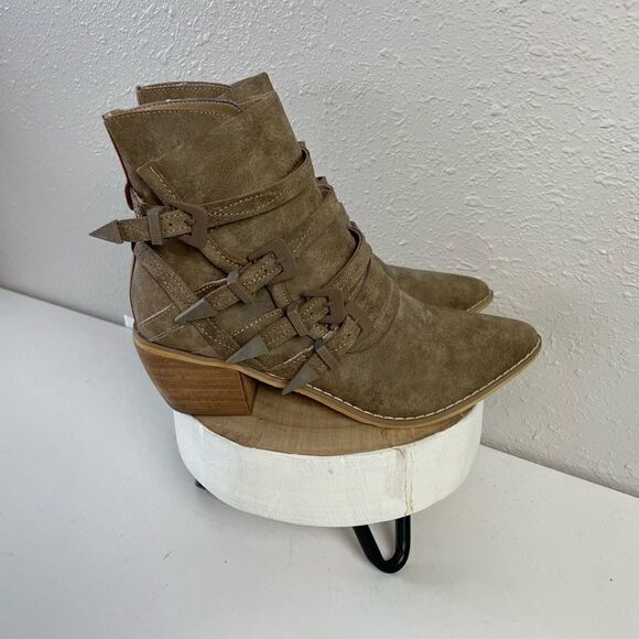 EUC Mi.iM Womens Heeled Booties Size 7 - Picture 1 of 7